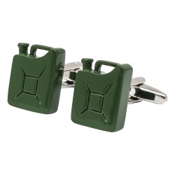 Green Military Jerry Can Cufflinks