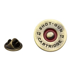 Shotgun Cartridge Cap lapel Pin - Lapel Badge