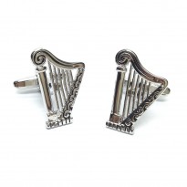 Celtic Harp Cufflinks