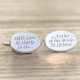 Any Design Engraved Cufflinks- Personalised Oval Cufflinks