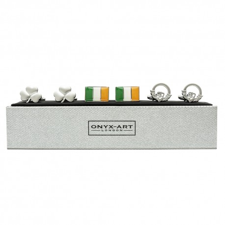 Irish Cufflinks 3 Pairs Gift Set