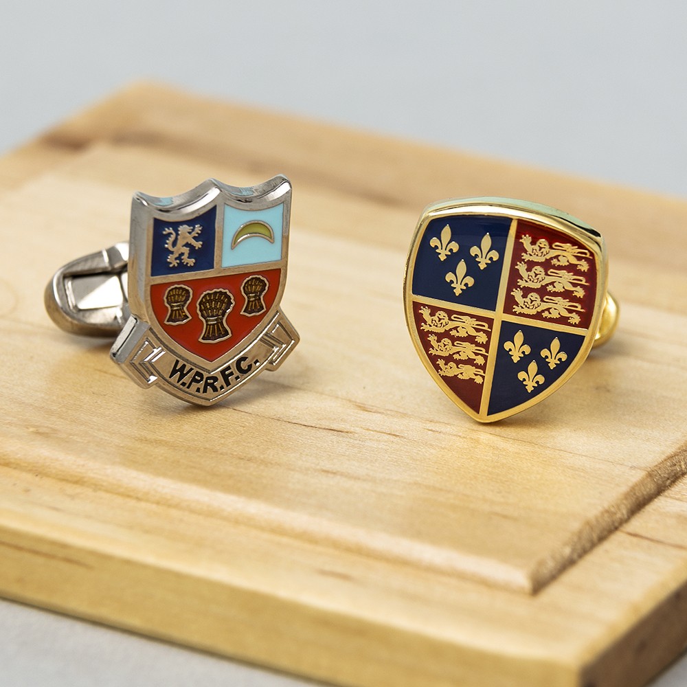 Select Gifts Wheeldon England Heraldry Crest Sterling Silver Cufflinks Engraved Box 