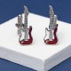 Electric Guitar Cufflinks Red Stratocaster