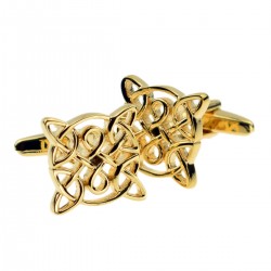 The Kildare - Gold Plated Celtic Cufflinks