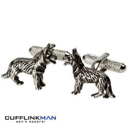 Alsatian Dog Cufflinks