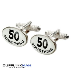 50 Something 50th Birthday Cufflinks