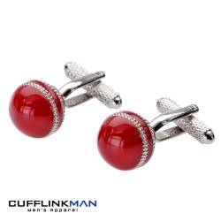 Cricket Ball - Red Edition Cufflinks