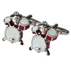 Red Drumkit Cufflinks - Drums Cufflinks