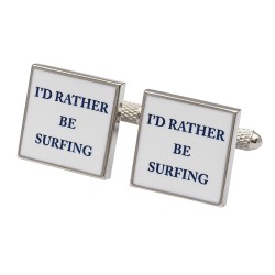 I'd Rather Be Surfing Cufflinks