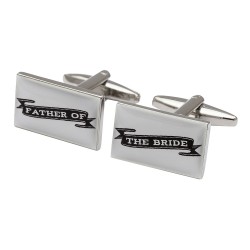 Father of the Bride Scroll Cufflinks