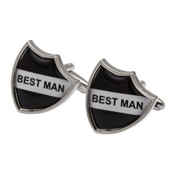 Father of the Bride Shield Cufflinks