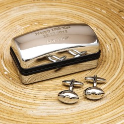 Rugby personalised Cufflinks Gift Set