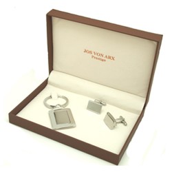 Boston Cufflinks & Key Ring Boxed Gift Set