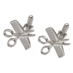 Comb and Scissor Cufflinks - Cufflinks For Hairdressers