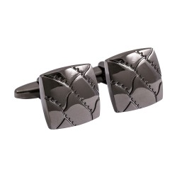Metallic Black Cushion Cufflinks