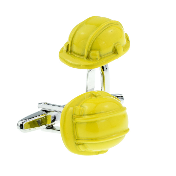 Yellow Hard Hat Cufflinks