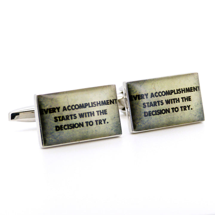 Every accomplishment starts with the decision to try Cufflinks