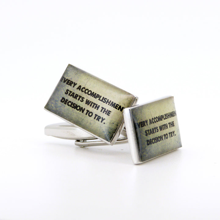 Every accomplishment starts with the decision to try Cufflinks