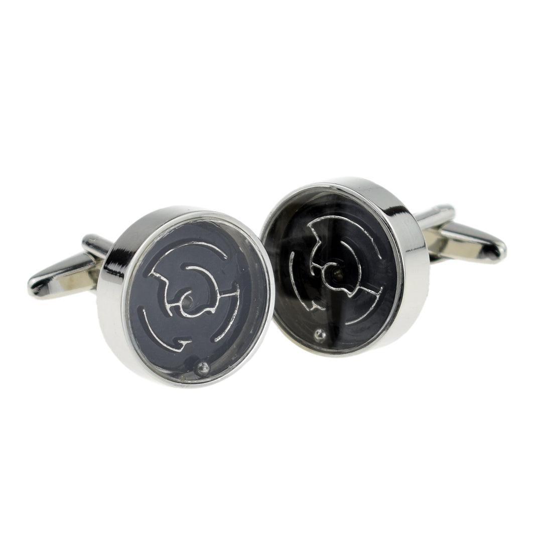 Maze Cufflinks - Working Maze Game