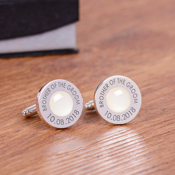 Cufflink Man Cufflinks - Personalised Colour matched Engraved Wedding Role Cufflinks