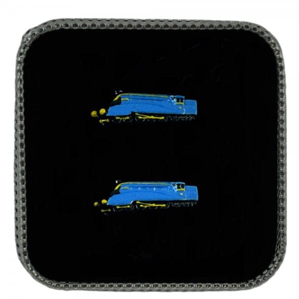 Locomotive TRAIN CUFFLINKS gift for him, newest personalised engraved cufflink box - 045