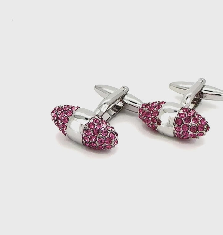 SELSA Rose Crystal Cufflinks