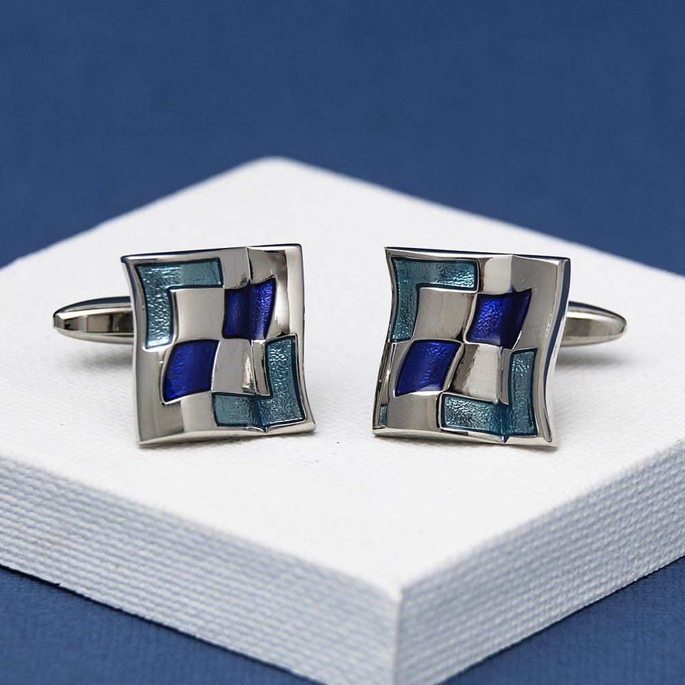 Andrew Worth Cufflinks Draco Offset Cufflinks