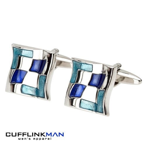 Andrew Worth Cufflinks Draco Offset Cufflinks