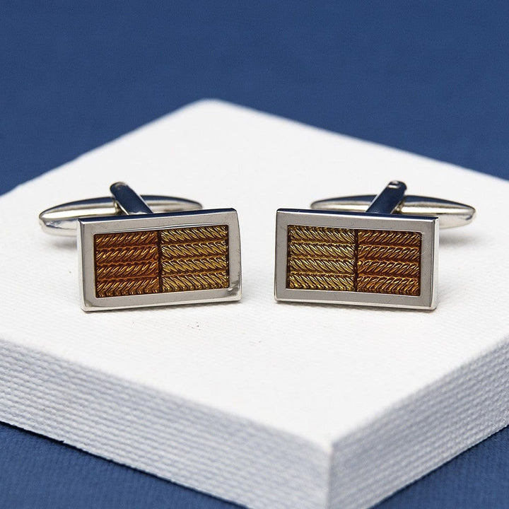 Andrew Worth Cufflinks Golden Zonda Cufflinks