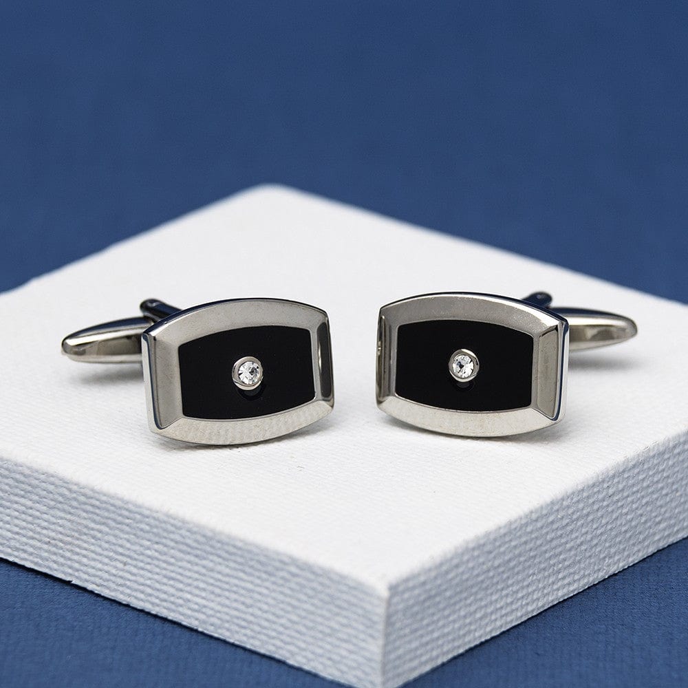 Andrew Worth Cufflinks Juno Black crystal Cufflinks Andrew Worth