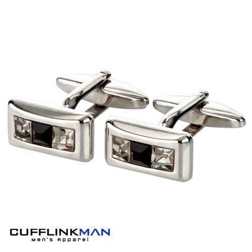 Andrew Worth Cufflinks KARN Black Crystal Cufflinks Andrew Worth