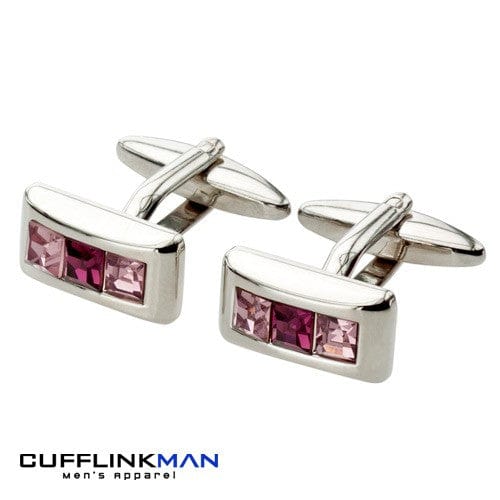 Andrew Worth Cufflinks KARN Purple Crystal Cufflinks