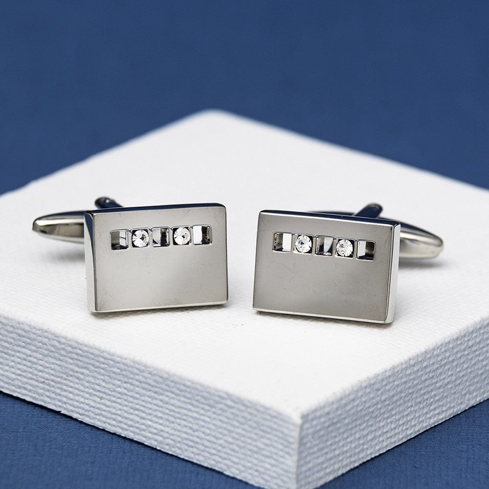 Andrew Worth Cufflinks None 2 Crystal Dune Cufflinks By Designer Andrew Worth