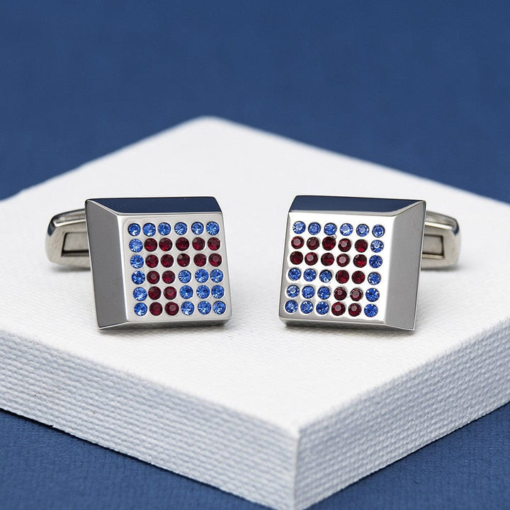 Andrew Worth Cufflinks Precise Maneuvers Crystal Cufflinks