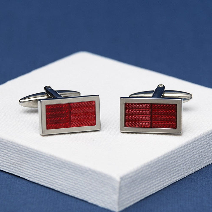 Andrew Worth Cufflinks Red Zonda Cufflinks