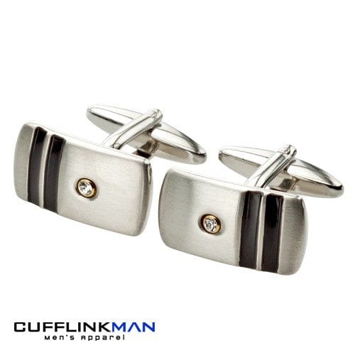 Andrew Worth Cufflinks Vianta Crystal Stripe Cufflinks Andrew Worth