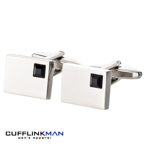 Andrew Worth Cufflinks Vianteo Crystal Black Cufflinks