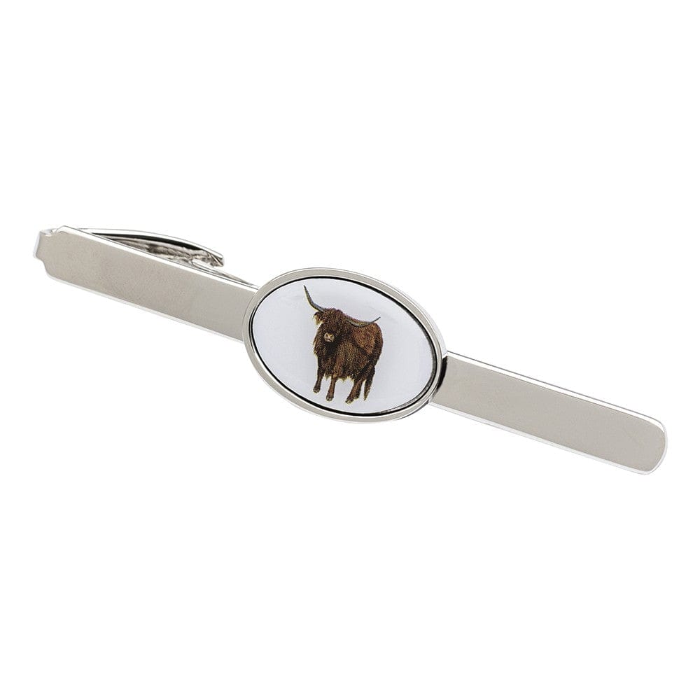 Billylinks Tie Clips Highland Cow Image Tie Clip - Tie Slide