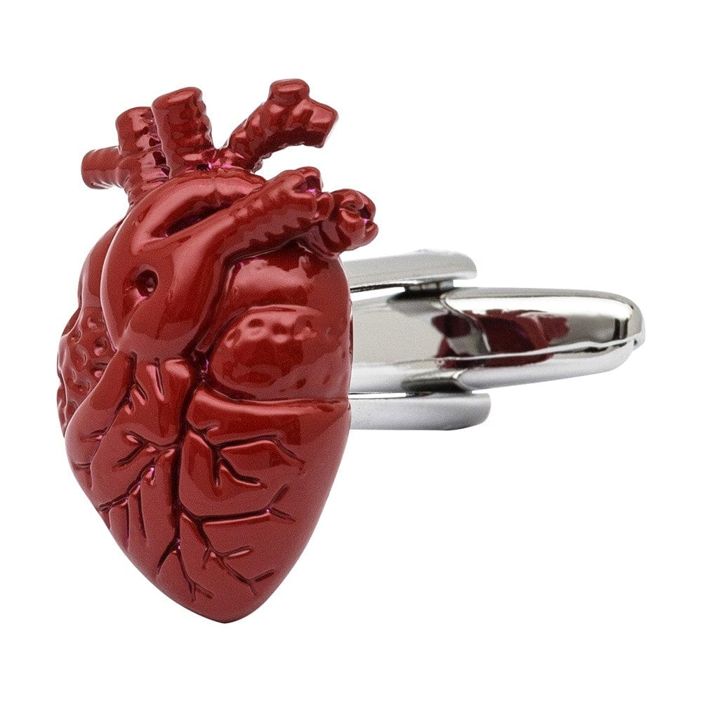 cufflink man Anatomical Heart Cufflinks