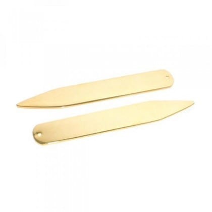 Cufflink Man Collar Stiffeners Gold Plated Collar Stiffener