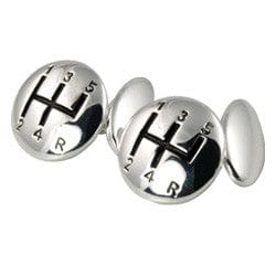 Cufflink Man Cufflinks 5 Gear Silver Plated Cufflinks