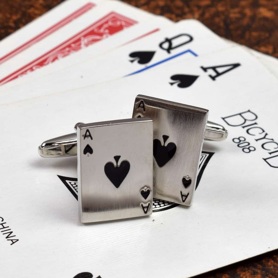 Cufflink Man Cufflinks Ace of Spades Cufflinks