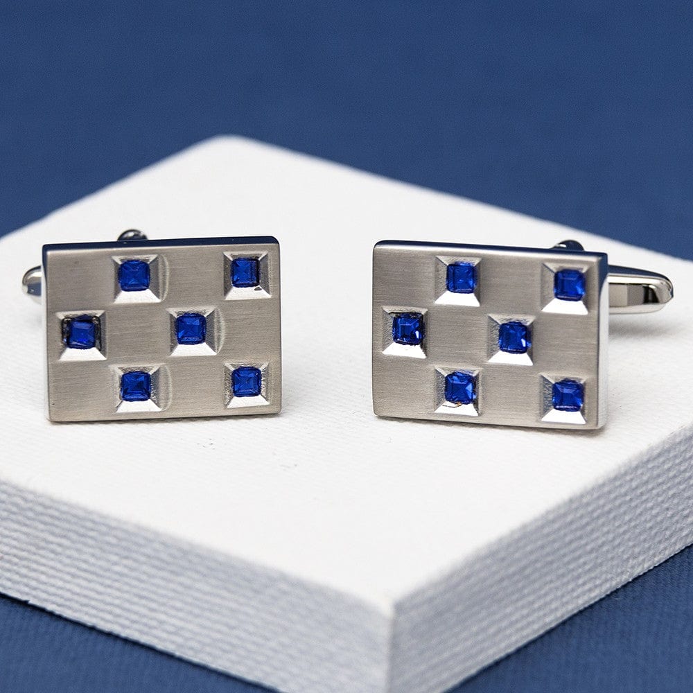 Cufflink Man Cufflinks ANDELL Sapphire Crystal Cufflinks