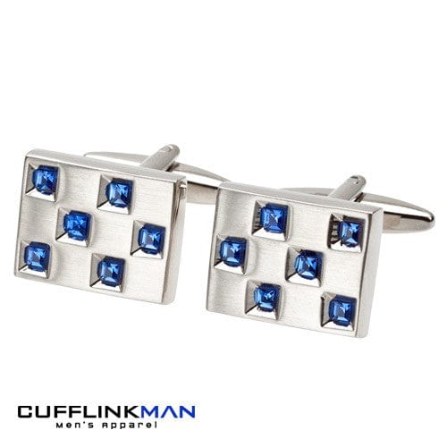 Cufflink Man Cufflinks ANDELL Sapphire Crystal Cufflinks