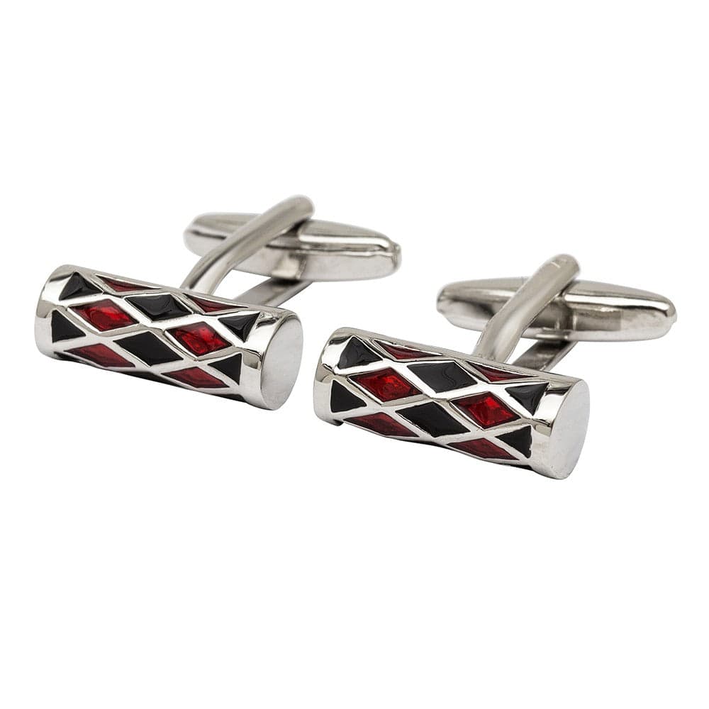 Cufflink Man Cufflinks Argyle Drum Cufflinks