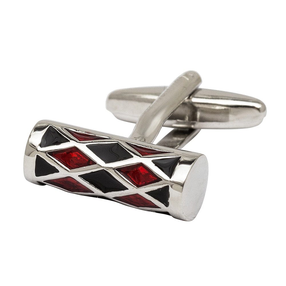 Cufflink Man Cufflinks Argyle Drum Cufflinks