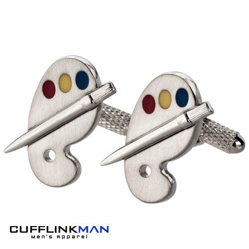 Cufflink Man Cufflinks Artist Pallet Cufflinks