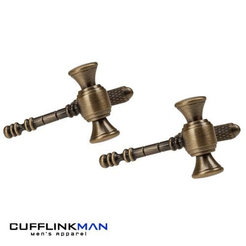 Cufflink Man Cufflinks Auctioneer's Gavel Cufflinks