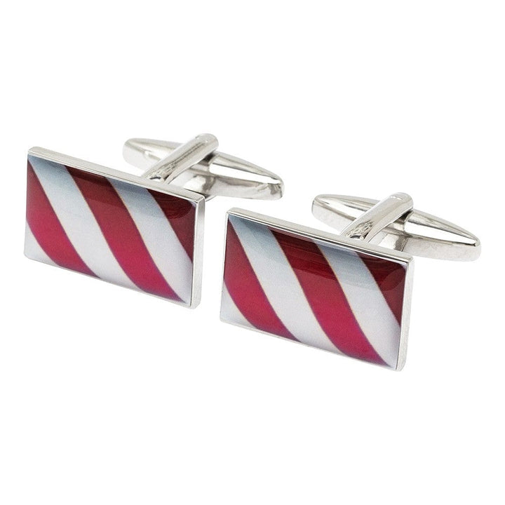 Cufflink Man Cufflinks Barbers Pole Stripes Cufflinks