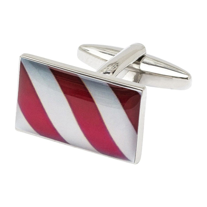 Cufflink Man Cufflinks Barbers Pole Stripes Cufflinks